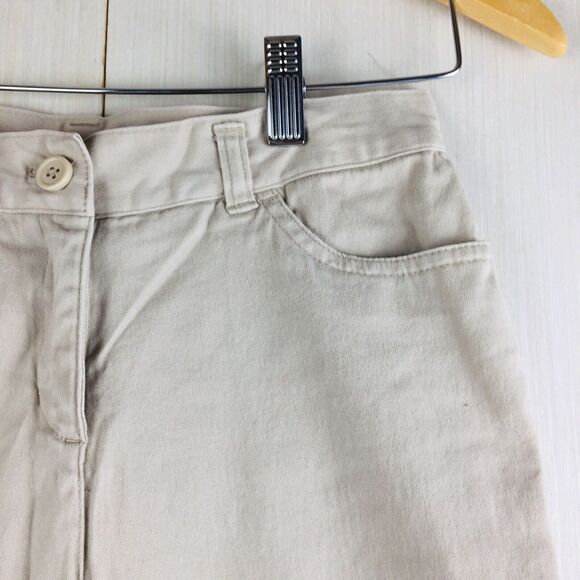 IZOD Women's Chino Khaki Beige Tan Hiking Outdoors Golf Shorts Size 12 Large - Picture 3 of 10